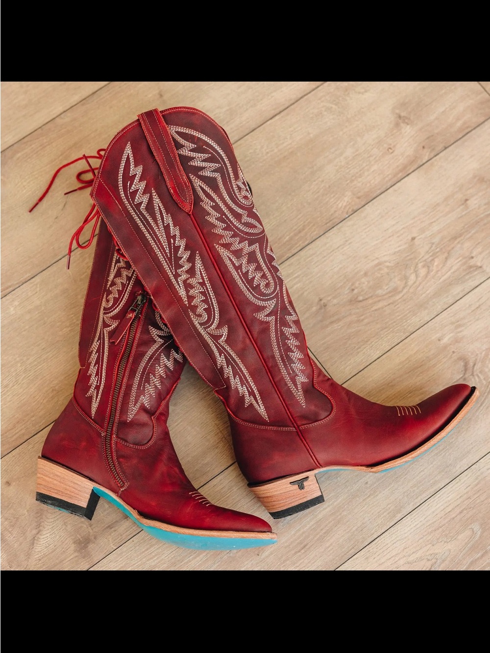Lane Monica smoldering ruby size 8 cowboy boots! - Picture 10 of 17